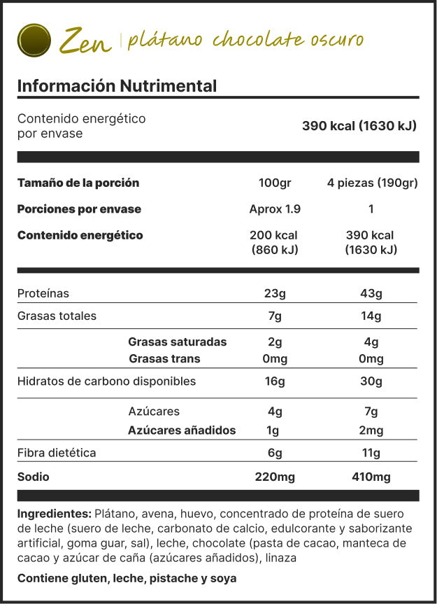 Zen | Plátano chocolate oscuro